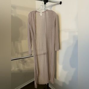 Daytrip Mauve Lightweight Long Sweater - XS